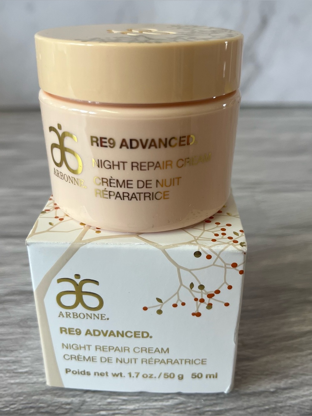 New Arbonne RE9 Advanced Night Repair Cream